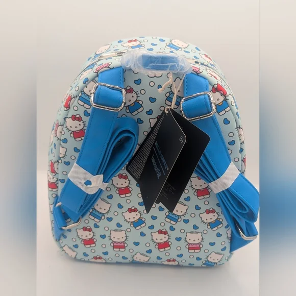 Loungefly Hello Kitty + Dear Daniel Blue Backpack & wallet set - Picture 6 of 6